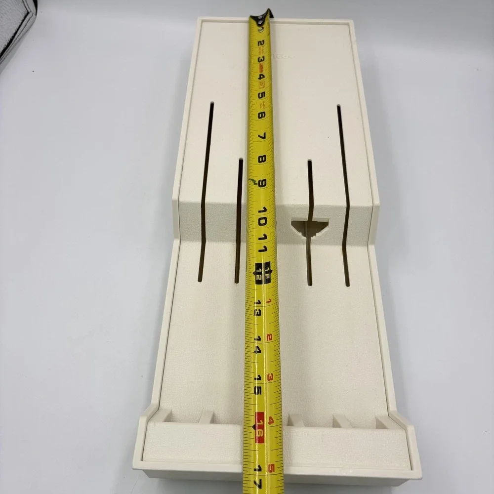 Cutco Knife Holder White Plastic Wall Mount‎ Drawer Tray 1720 USA Made Kitchen